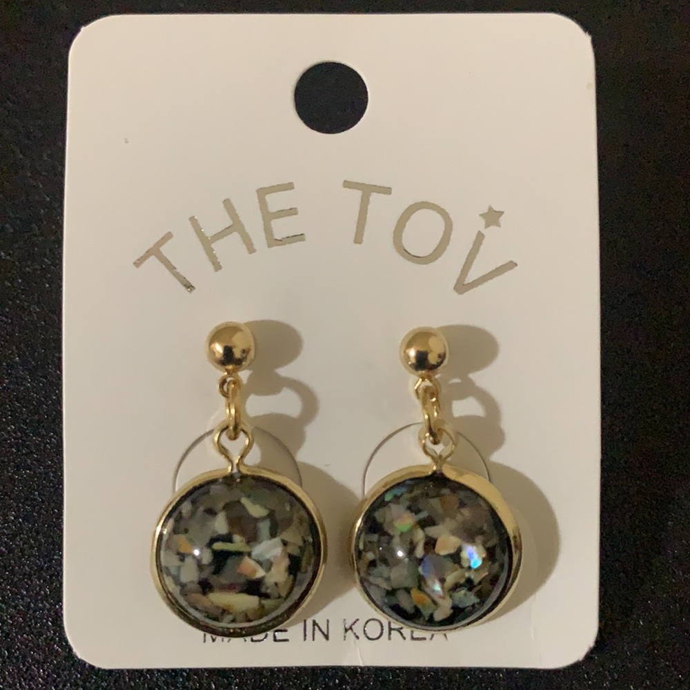 Retro Elegant Round Shape Drop Earrings